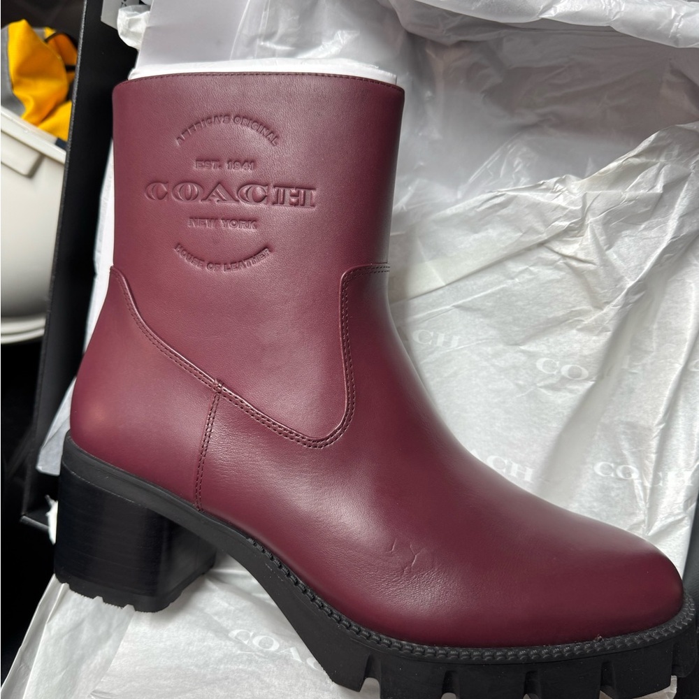 Coach boots Corinna leather bootie - Picture 7 of 9
